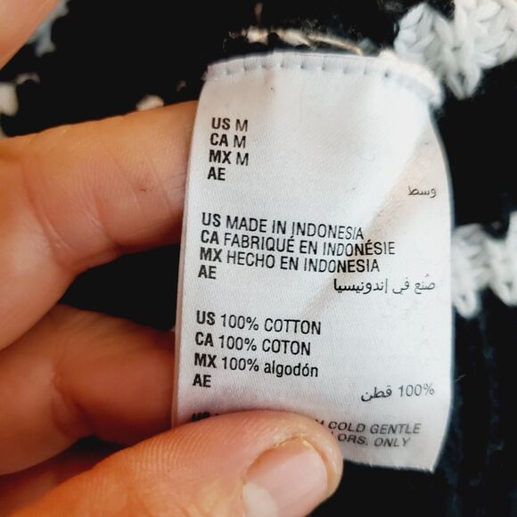 Style & Co. Stripe Black and White Sweater Size Medium NWT - Picture 6 of 6